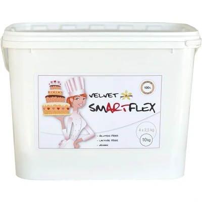 Afbeelding van SmartFlex Fondant Wit Velvet Vanille 10kg