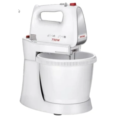 Afbeelding van MPM Mixer met Mengkom 3 Liter Handmixer Keukenmixer Blender 750W