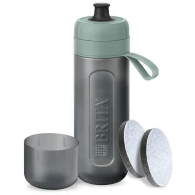 Afbeelding van Fles met Filter Brita 1052251 Zwart Groen 600 ml