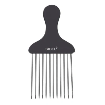 Afbeelding van Sibel Metalen Kam voor Kroeshaar Model 3 Metal Fork Hair Comb for Frizzy