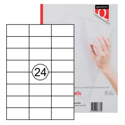 Afbeelding van Etiket Quantore 70X37mm 360stuks