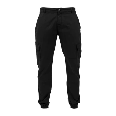 Afbeelding van Urban Classics Washed Jogging Cargobroek, Heren, Maat: 44, Black