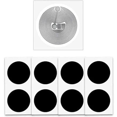 Afbeelding van 22 stuks NFC Stickers/Stickers NTAG215 Tags, tag 25 mm (1 inch) rond 215 tag, gebruikt voor speelkaarten en compatibel met alle compatibele smartphones, zwart