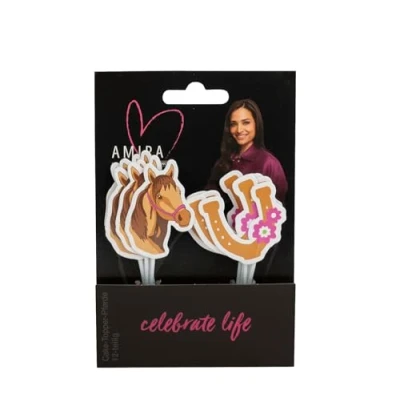 Afbeelding van Cake &amp; Cupcake Toppers Paarden 12 stuks