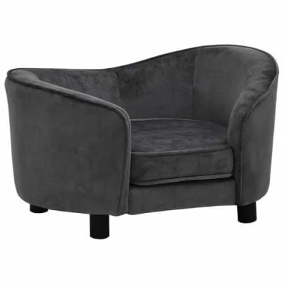 Afbeelding van Hondenbank 69X49X40 Cm Pluche Grijs