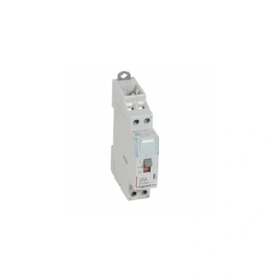 Afbeelding van Legrand 412514 CX3 vermogensschakelaar, handmatige bediening, spoel 24 V, 2P, 250 25 A, contact 2F, 1 module