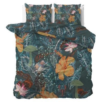 Afbeelding van Dekbedovertrek Donna 2 persoons (200x200/220 cm) KatoenKatoen satijn Bloemen Roze Manilla Ga naar Dekbed Discounter.nl &amp; Profiteer Nu