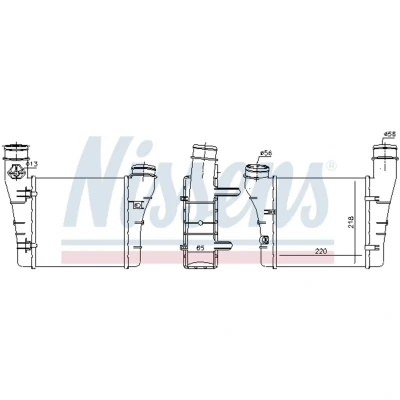 Afbeelding van Nissens Interkoeler 96549