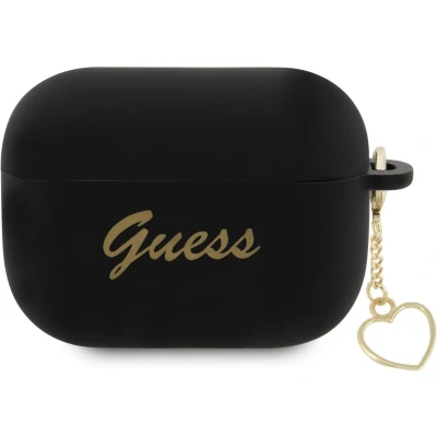 Afbeelding van Guess Heart Silicone Case Apple Airpods Pro 2 (2e gen) Zwart