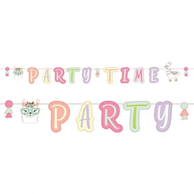 Afbeelding van Letterslinger Lama Party Time