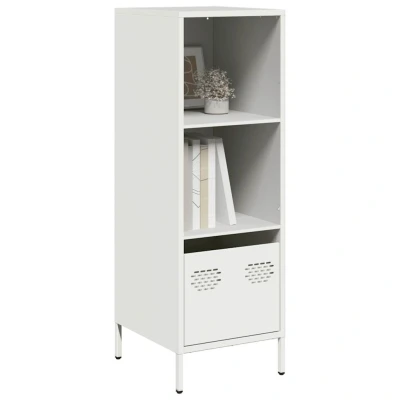 Afbeelding van vidaXL Hoge kast 35x39x103,5 cm staal wit