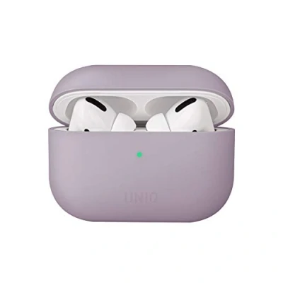 Afbeelding van UNIQ Lino AirPods Pro Siliconen hoesje lavendel/lila lavendel