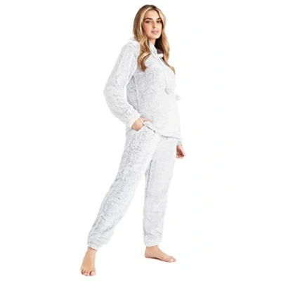 Afbeelding van CityComfort Pyjamaset voor dames, van fleece, warm en zacht