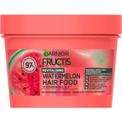 Afbeelding van 1+1 gratis: Garnier Fructis Hair Food Watermeloen 3 in 1 Haarmasker 390 ml