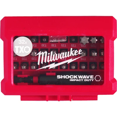 Afbeelding van MILWAUKEE SHOCKWAVE 4932471586 Set schroevendraaierbits Kunststof cassette 32