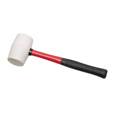 Afbeelding van Rubberhamer 320gr met fiberglassteel