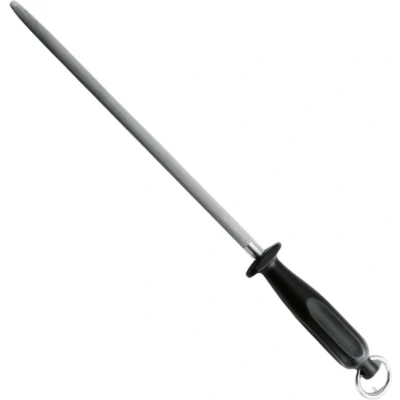 Afbeelding van Eikaso Solingen Rond Aanzetstaal 20 cm Grof Ergonomisch Zwart Handvat