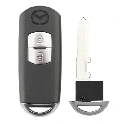 Afbeelding van 2 knops afstandsbediening sleutel blanco vervangende hoes voor Mazda 3 5 6 CX 7 9 MX Miata RX 8 2006 2018