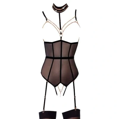 Afbeelding van Abierta Fina Erotische Bodys 26429301051 Bodys, zwart, XL