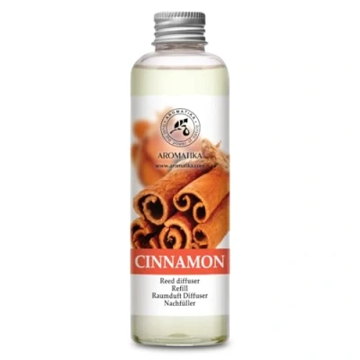 Afbeelding van Ricarica Diffusore con Olio Essenziale di Cannella 200 ml Fragranza Fresca e Lunga Durata Alcohol 0% Ideaal voor aromaterapia Casa Ufficio Fitness Club Ristorante Shop