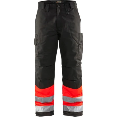 Afbeelding van Blaklader Winterwerkbroek High Vis 1862 1811 Rood/Zwart C44