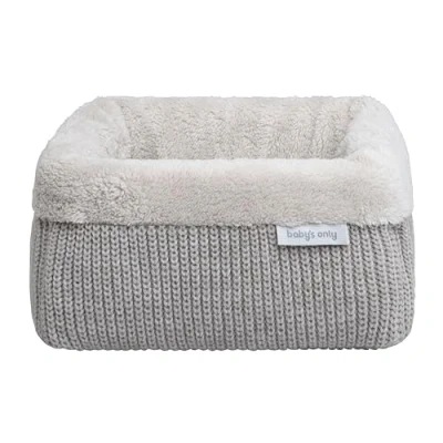 Afbeelding van Baby&#039;s Only Gebreide commodemandje Opbergmandje Commode organizer Babykamer accessoires Hope Dusty Grey