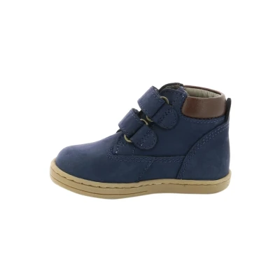 Afbeelding van Kickers Tackeasy Babyschoenen voor kinderen, Maat: 30, Marine Leer
