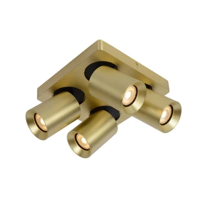 Afbeelding van Lucide Nigel Plafondspot 4x5W Mat Goud Messing