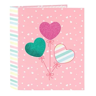 Afbeelding van Ringmap BlackFit8 Globitos Roze A4 27 x 33 6 cm