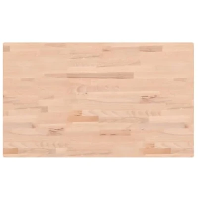 Afbeelding van Tafelblad rechthoekig 100x60x2,5 cm massief beukenhout