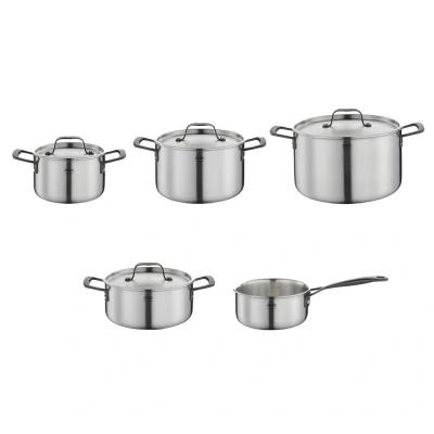 Afbeelding van Kookpannenset Spring Gourmet 5 delig zwart
