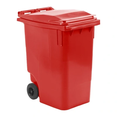Afbeelding van Mini rolcontainer 360 liter rood