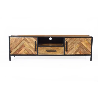 Afbeelding van Brooklyn tv meubel 150 cm mangohout naturel