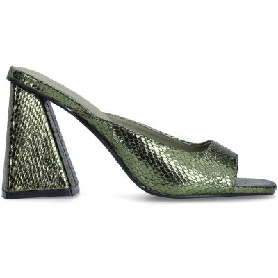 Afbeelding van sacha MIT Absatz Muiltjes met hak, Dames, Maat: 38, Green Schoenen