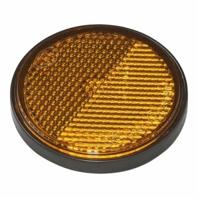Afbeelding van Pro Plus Reflector met Grondplaat Zelfklevend Ø 55 mm Oranje