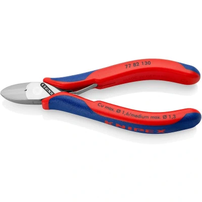 Afbeelding van KNIPEX 77 82 130 ESD Elektronica zijsnijtang met doorgestoken scharnier meer componentengrepen mm