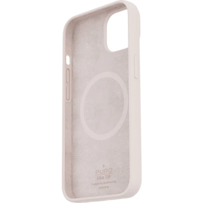 Afbeelding van Puro, Icon siliconen Geschikt voor Apple iPhone 14 Plus hoesje MagSafe compatibel, Roze