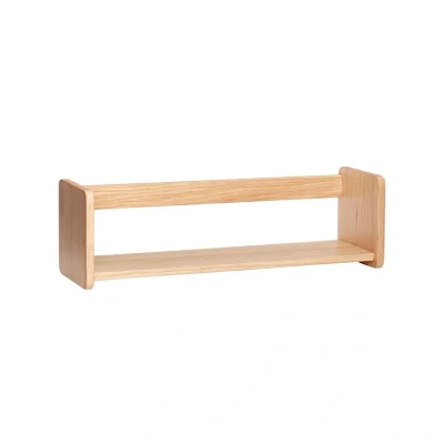 Afbeelding van HÜBSCH INTERIOR Eiken wandrekje, wandplankje met één schap FSC® 40x12xh12cm
