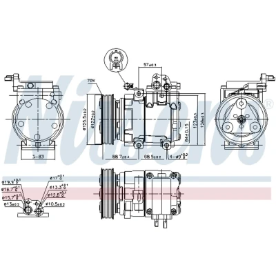 Afbeelding van Nissens Airco compressor 890129