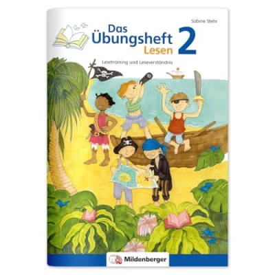Afbeelding van Das Übungsheft Lesen 2: Lesetraining und Leseverständnis Lernheft für 2. Klasse Deutsch, Lesekompetenz trainieren in der Grundschule, inkl. Lösungsheft Sticker