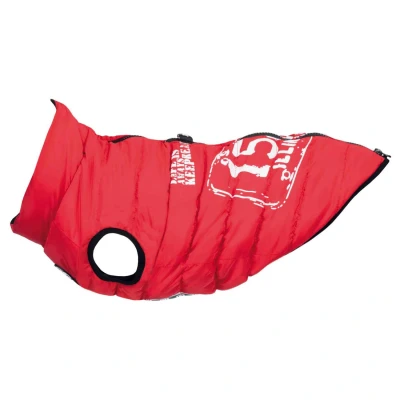 Afbeelding van Trixie Hondenjas Saint Malo Met Tuig Rood Maat 30cm