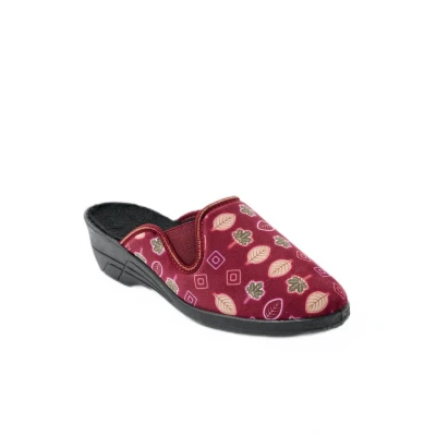 Afbeelding van Afibel Comfortabele brede muiltjes pantoffels met hak, Rood