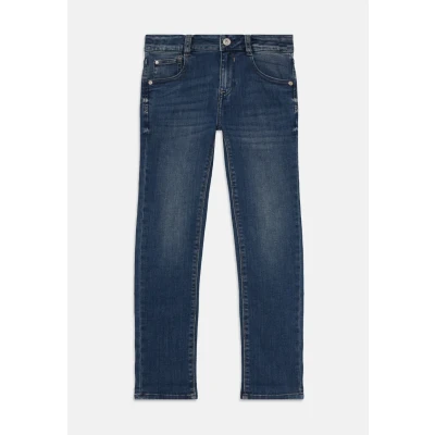 Afbeelding van Vingino Damian Slim fit jeans voor kinderen, Maat: 116, Deep dark