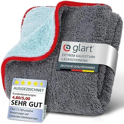 Afbeelding van Glart 471PP Premium polijstdoek, antraciet/blauw, 60 x 40 cm