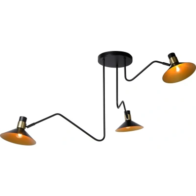 Afbeelding van Lucide PEPIJN Plafonnière Ø 108 cm 3xE14 Zwart