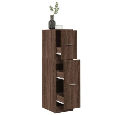 Afbeelding van vidaXL Apothekerskast 30x41x118 cm bewerkt hout bruin eikenkleurig