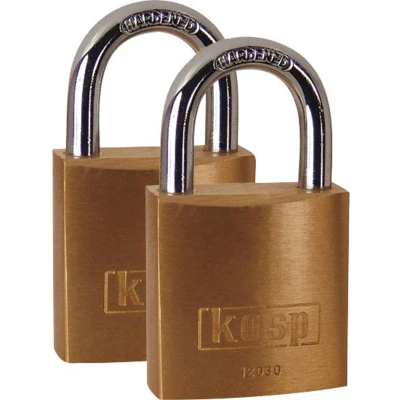 Afbeelding van Kasp K12030D2 Hangslot 30 mm Goud geel Sleutelslot