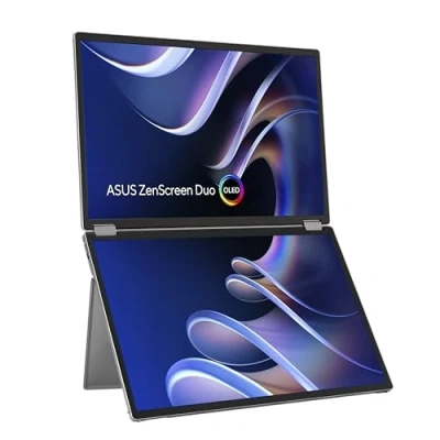 Afbeelding van ASUS ZenScreen Duo OLED MQ149CD 360 Foldable Portable Monitor 16:10 1920x1200 FHD Dual USB Type C mini HDMI 14 Inch