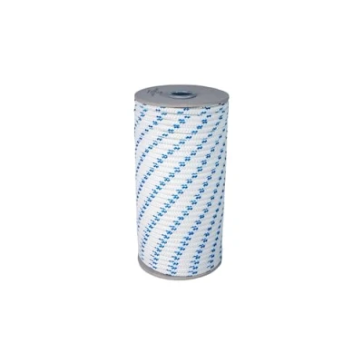Afbeelding van Boottouw, Antica Corderia Marra, watertouw 6, 50 m, wit met blauwe marker
