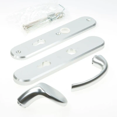 Afbeelding van Hoppe Tokyo veiligheidsbeslag knop/kruk Aluminium F1 PC72 LS (afgerond) SKG***